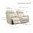 Rumalda 72" ual-Motor Recliner Sofa Genuine Leather Sofa Power Zero Gravity Reclining Loveseat with USB&USB-C Port-598692452
