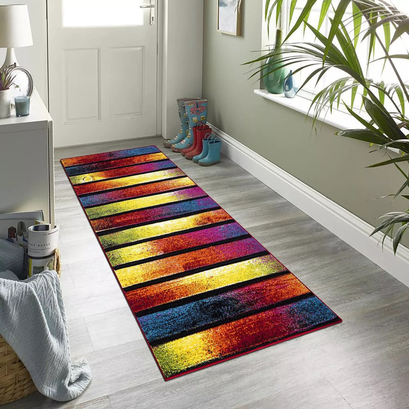 Salehah Abstract Hand Tufted Area Rug, Rectangle 60 x 110cm