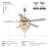 52"/62" Crystal Ceiling Fan Fandelier With Lights-808089645-808089648