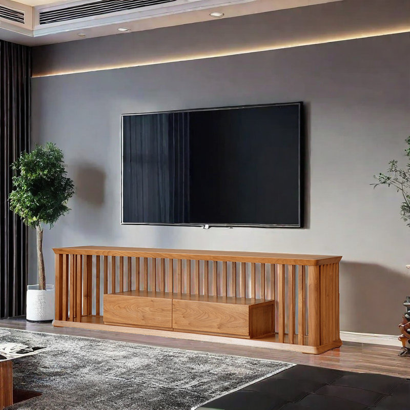 Nouveau meuble télé simple en bois massif de style chinois