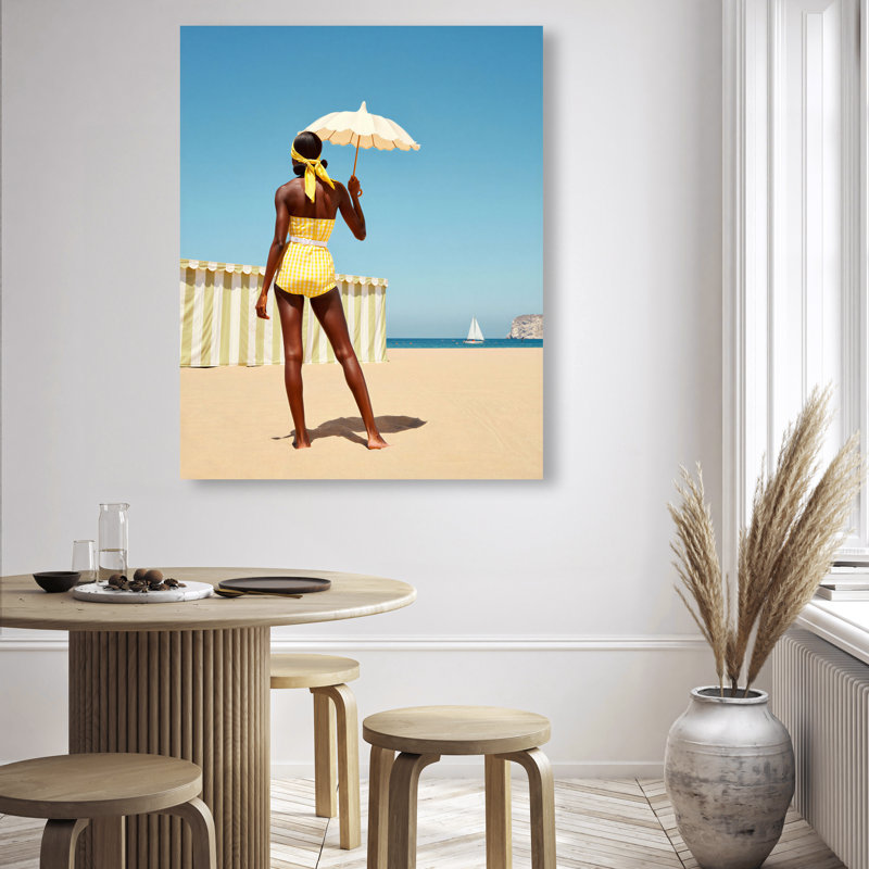 Cabana Muse III Print by Oliver Gal, 31"H x 37"W, White Floater Frame