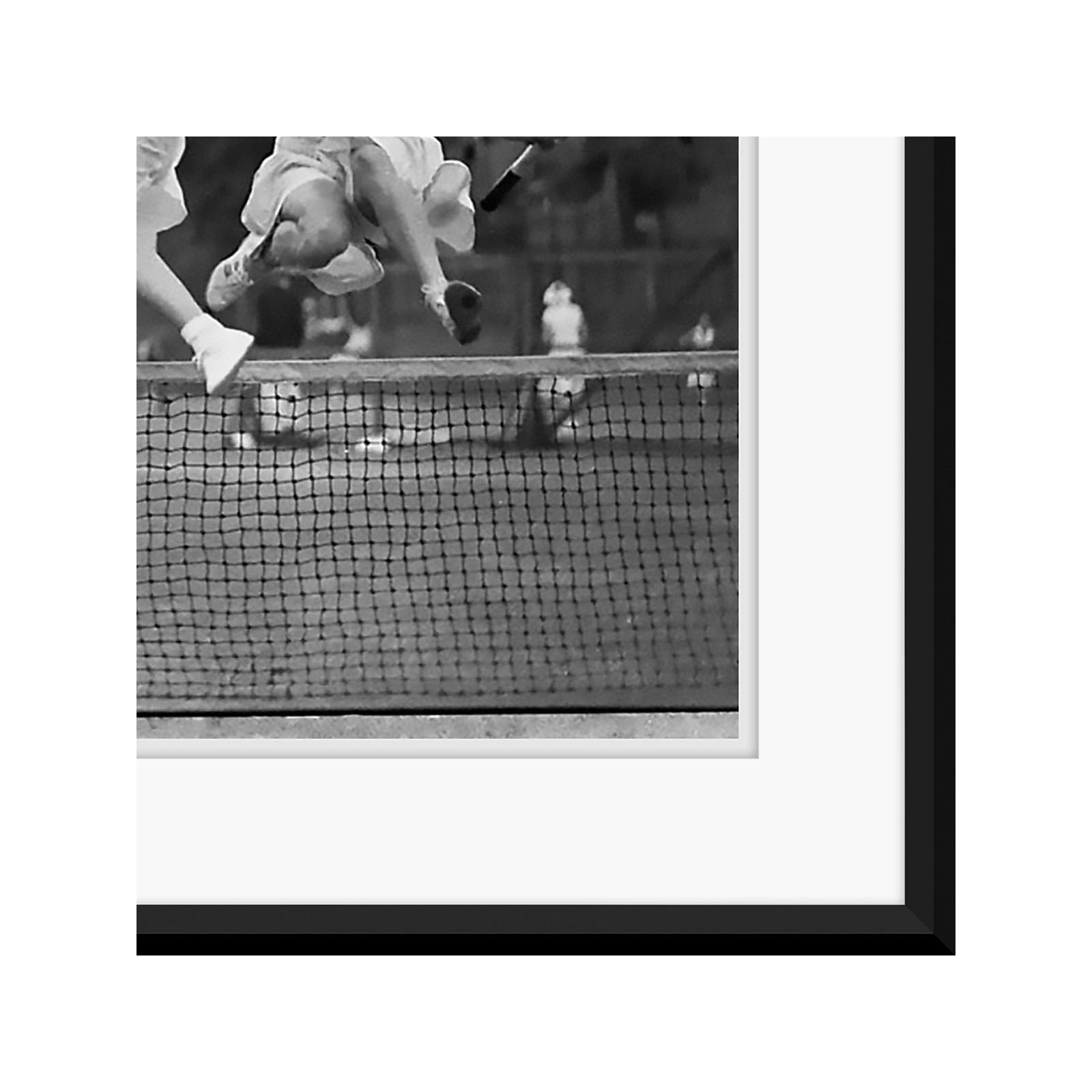 Vintage Black And White Tennis Game I by Sam Hood
