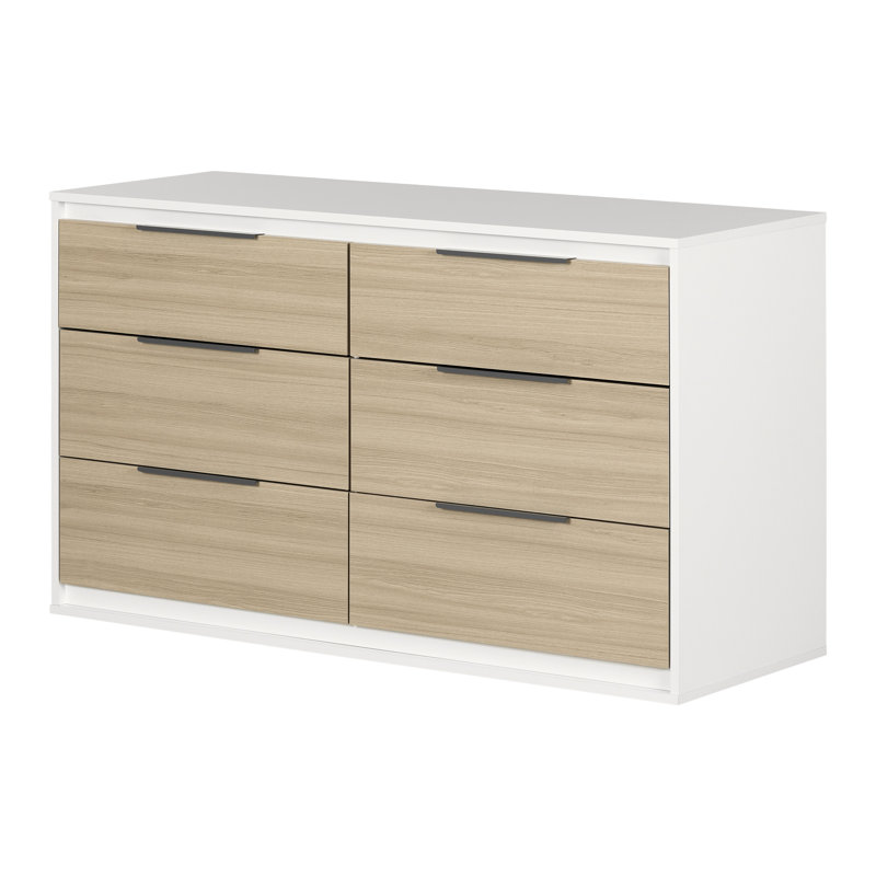 Kirtland Kids 6 - Drawer Dresser, Soft Elm and White