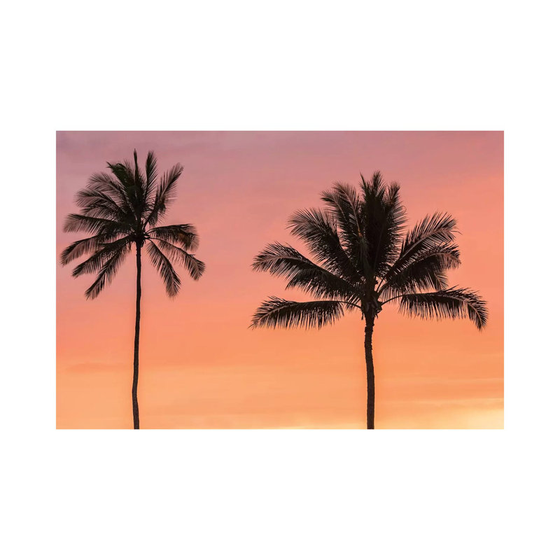 USA, Hawaii, Kauai, Lawai. Palm Trees At Sunset. by Jaynes Gallery - Wrapped Canvas Gallery-Wrapped Canvas Giclée
