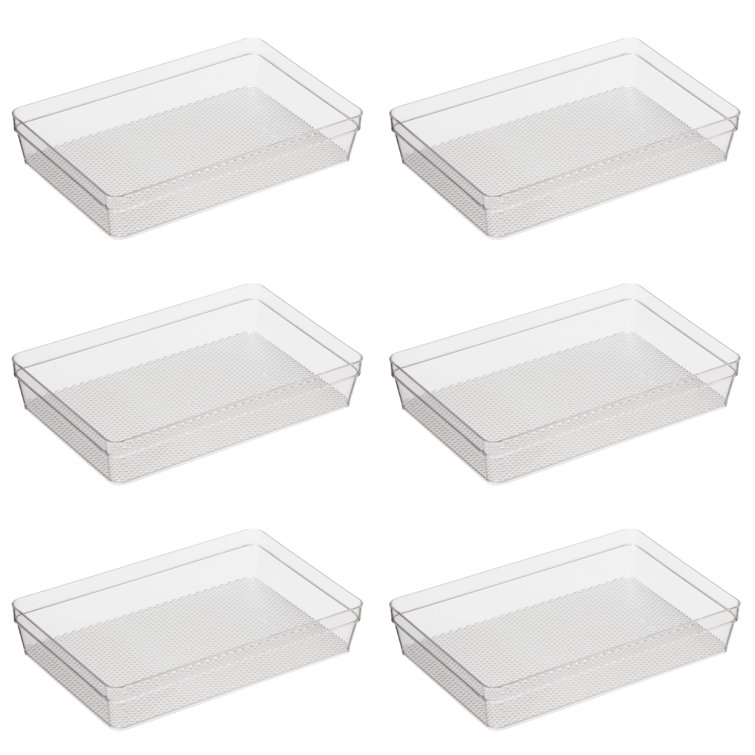 Rebrilliant 28 PCS Clear Plastic Drawer Organizers Set, 4-Size Bathroom And  Vanity Drawer Organizer Trays, Acrylic Storage Bins For Makeup, Cosmetic,  Kitchen Utensils, Tool Organizer For Gadgets