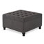 Grand repose-pieds carré avec rangement et pieds en bois (table basse incluse, sans chaises)-717638752