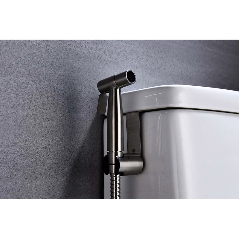 Bathroom Toilet Bidet Handheld - Silver Metal, Jet Spray And Gentle Mode, Easy Install Metal Material, Two Modes, Hygiene Improvement,