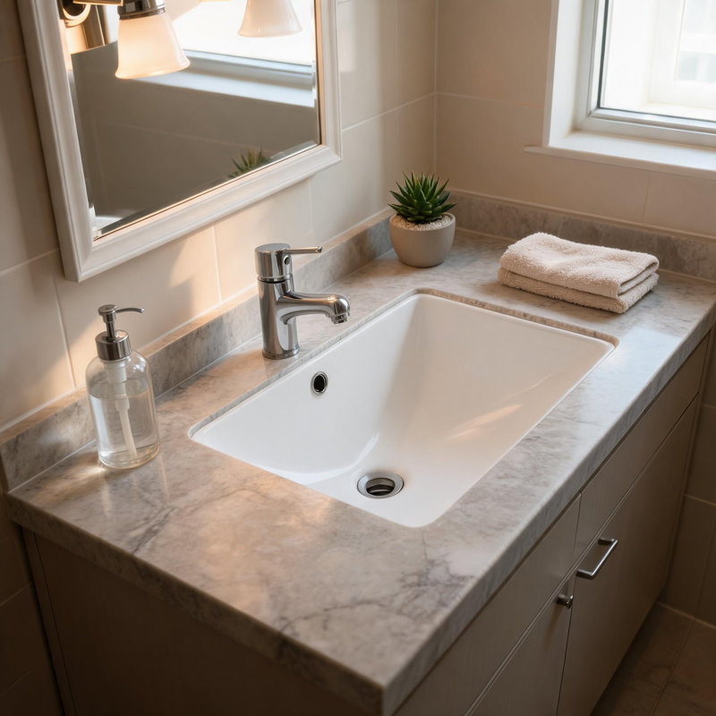 21 inch x 14 inch White Ceramic Rectangular Undermount Bathroom Sink with Overflow