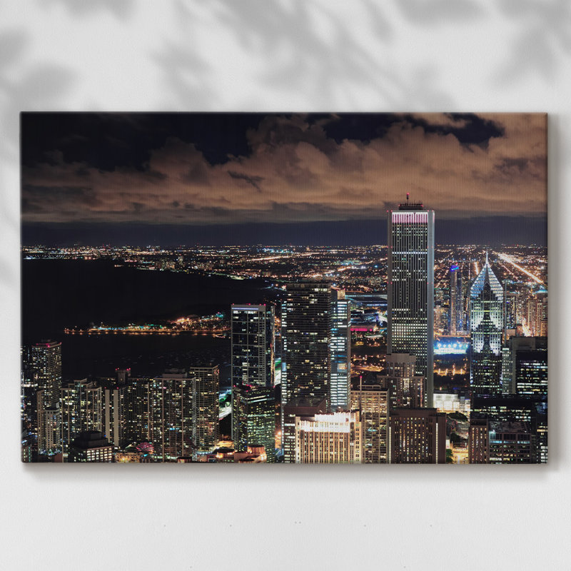 Chicago V, impression sur toile, H 40 po x l 60 po x P 1,5 po