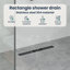 Shower Drain Height Adjustable Stainless Steel 304 Modern Rectangular