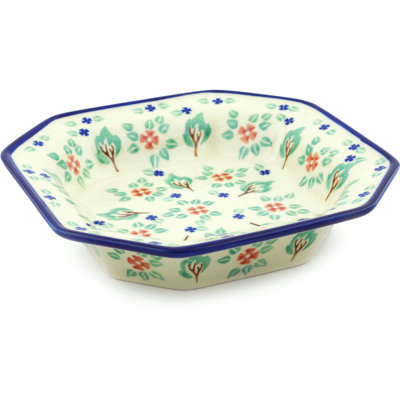 Falling Leaves Stoneware Salad Bowl