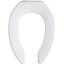 Lustra Elongated Toilet Seat with Anti-Microbial Agent and Self-Sustaining Check Hinge