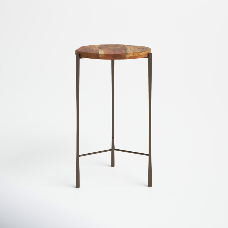 Liana 12" W Solid Acacia Wood End Table