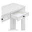 Console / canapé avec tiroirs de rangement et tablette inférieure pour le vestibule (blanc antique)