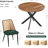 Brando 5-piece Round Dining Set-8789926