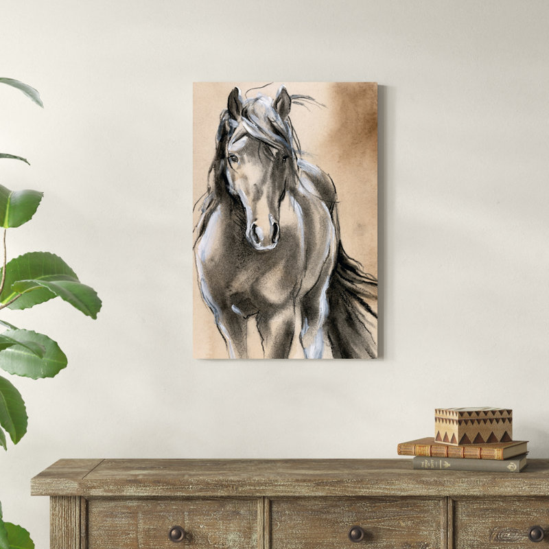 " Sketched Horse II " by Jennifer Paxton Parker Painting Print, 30" H x 20" W