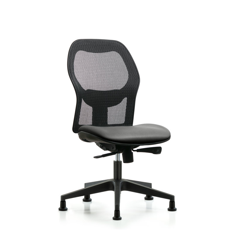 Chaise de travail ergonomique, Argenté, Patins, Non