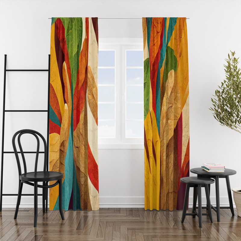 Semi Sheer Curtain Pair, 56" W x 78" L