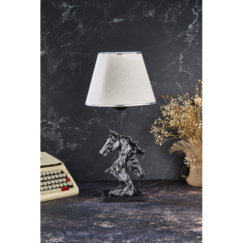 Lampe de table Darabont, gris, Blanc