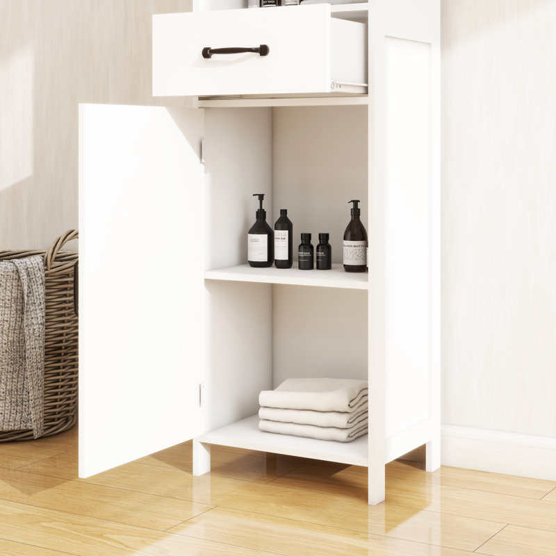 Floor Standing Cabinet With 1 Door And 1 Drawer -