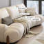 Ensemble de salon en cuir véritable beige 3 pièces