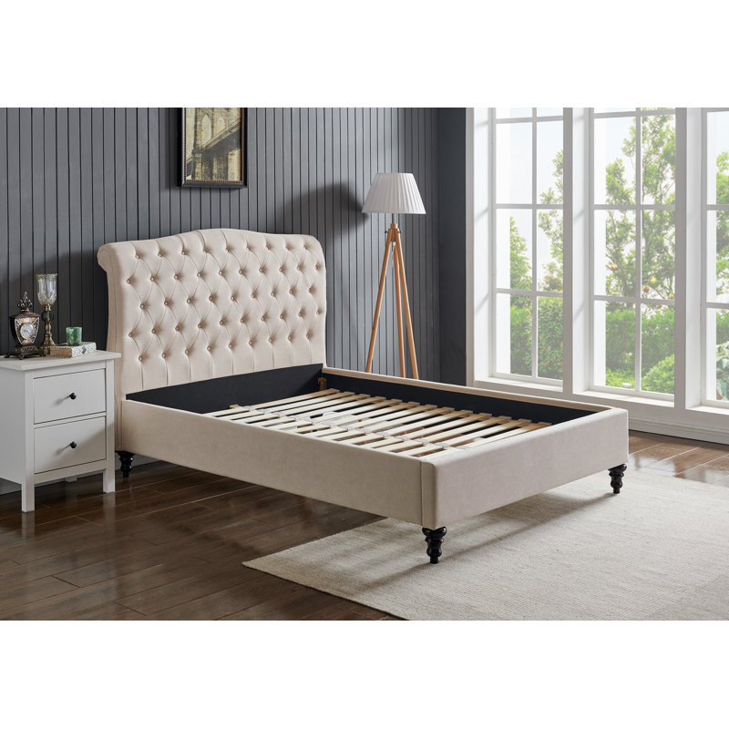 Fairfield Upholstered Bed, Kingsize (5'), Natural