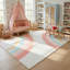 Tapis pour enfant arc-en-ciel rose / crème 5 pi x 8 pi (5 pi 3 po x 7 pi 7 po) Marlow-2037559210