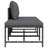 Garden Sofa Set Gray PE Rattan Steel Compact Modular Outdoor Sofa Set-1011917310