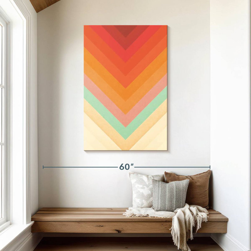 Avery Rainbow Chevrons, 45" H x 30" W