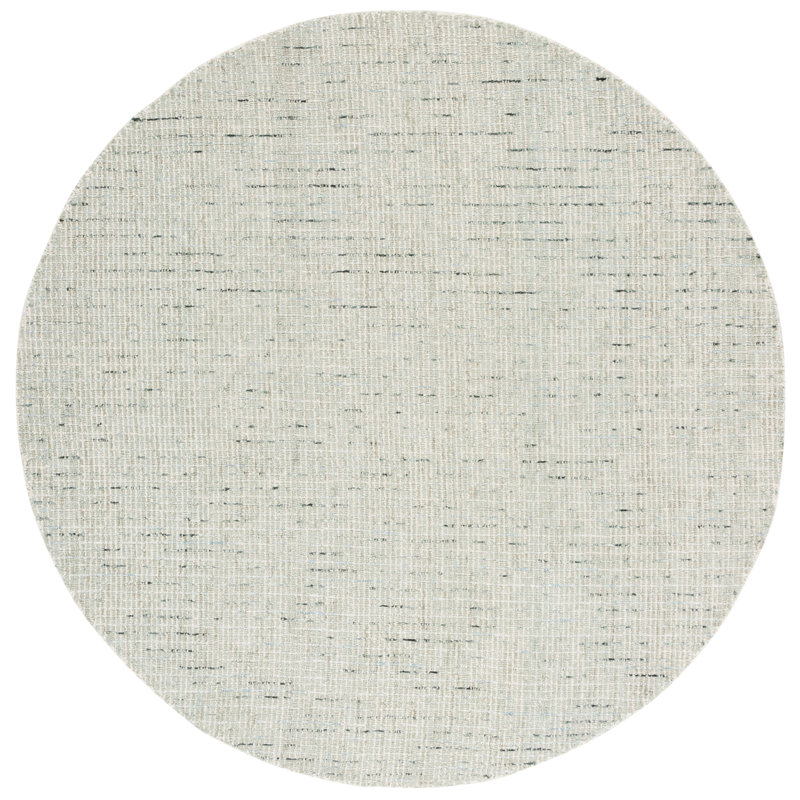 Wool Hand Tufted Area Rug, Round 122 X 122