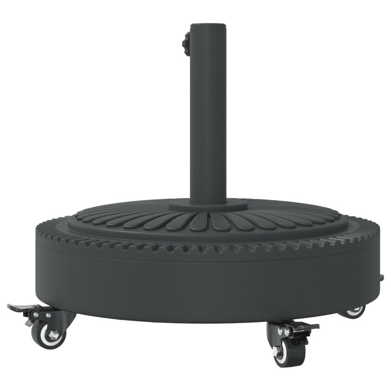 Base de parasol Arlmont & Co. avec roues pour poteaux de 1,5 po / 1,9 po de diamètre, 59,5 lb