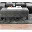 1 pièce gris de style transitionnel avec revêtement en chenille, structure en bois massif, pieds tapissés, mousse haute densité et coussins de dossier ajustés pour le salon en tissu, coussins