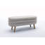 Banc de rangement en velours Noelany-2046208889