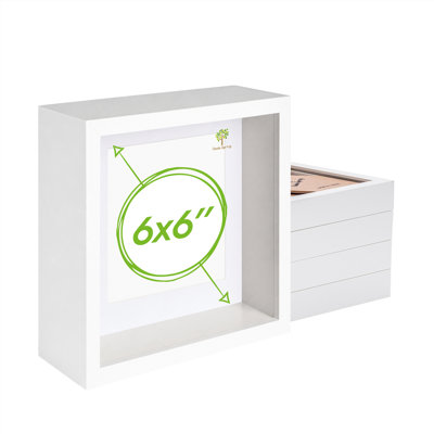 Nicola Spring - 3D Deep Box Photo Frames - Pack of 5