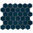Tribeca 2" Hex Glossy 11-1/8 " x 12-5/8 " Porcelain Mosaic Floor & Wall Tile-51020431