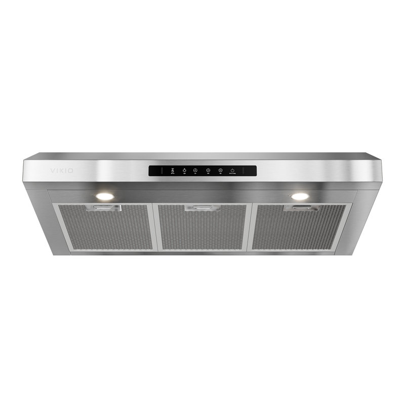 Hotte sous un meuble à conduit 36 pouces 980 CFM avec DEL GU10 amovible et contrôle des mouvements VIKIO, Acier Inoxydable