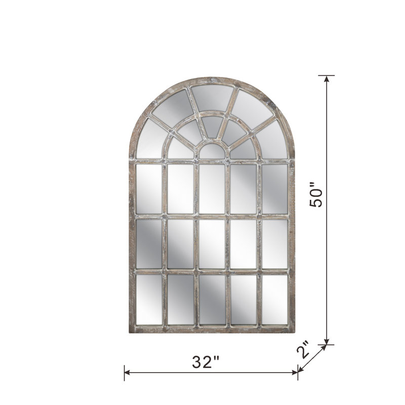 Solid Wood Flat Wall Mirror