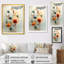 Pendule rouge et bleu minimalisme - reproduction sur toile-404334362-360933725