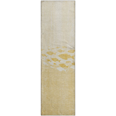 Premium Machine Washable Cerrito Gold Rug