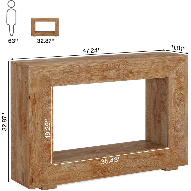 Modern Farmhouse Console Table with Rustic Charm