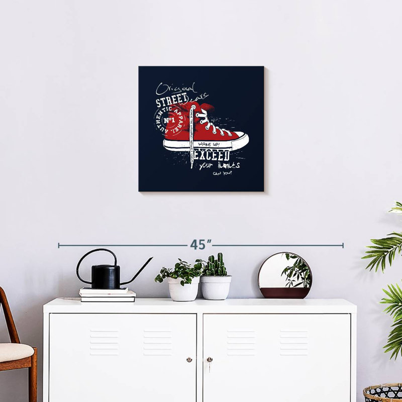 Tergel Sneaker Typography, 20" H x 20" W