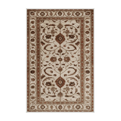 Tapis beige lavable à la machine