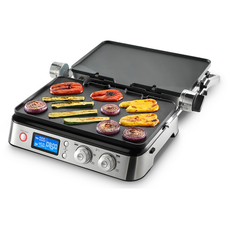 De'Longhi Livenza All Day Combination Contact Grill and Open Barbecue, Stainless Steel