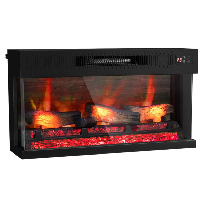 36 In. Electric Fireplace Insert With 20 Flame Colors, 17.36" H x 36" W x 8.07" D