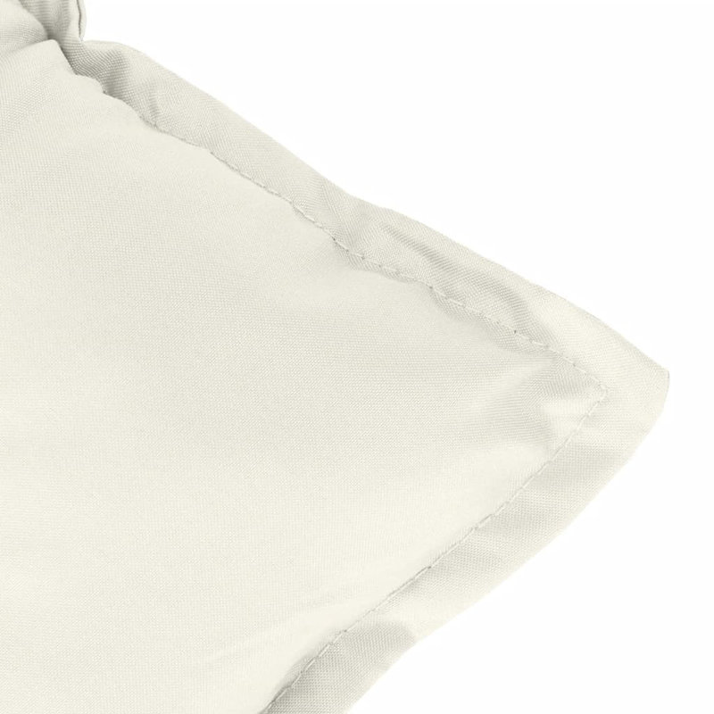 Ebern Designs Garden Bench Cushion 2.8" Fabric, 47.2" W x 19.7" D, Melange Cream