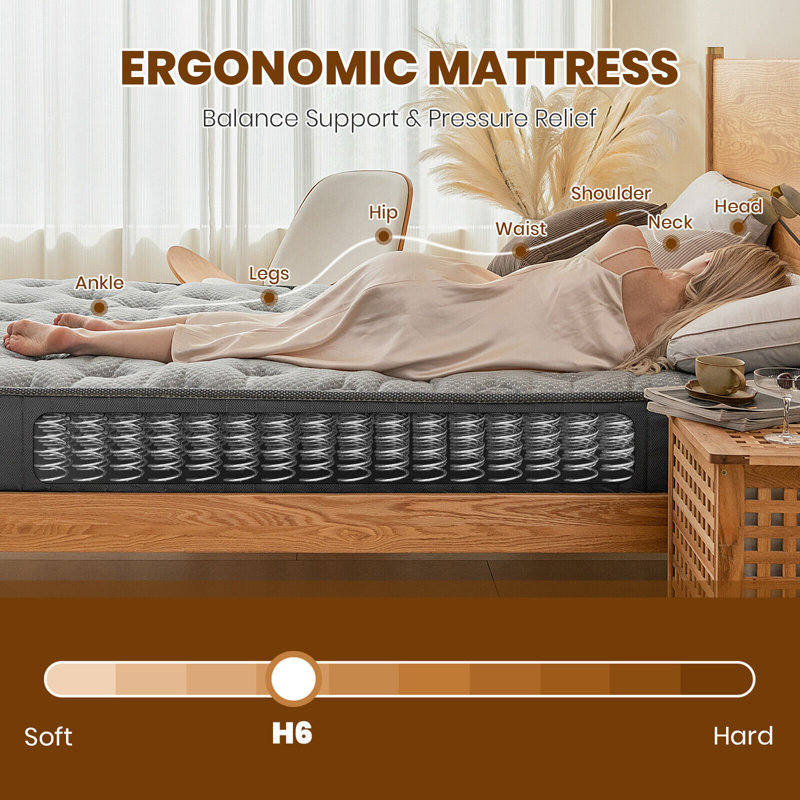 Mattresses Memory Foam Mattress Sprung Bed Orthopaedic, Small Double (4')