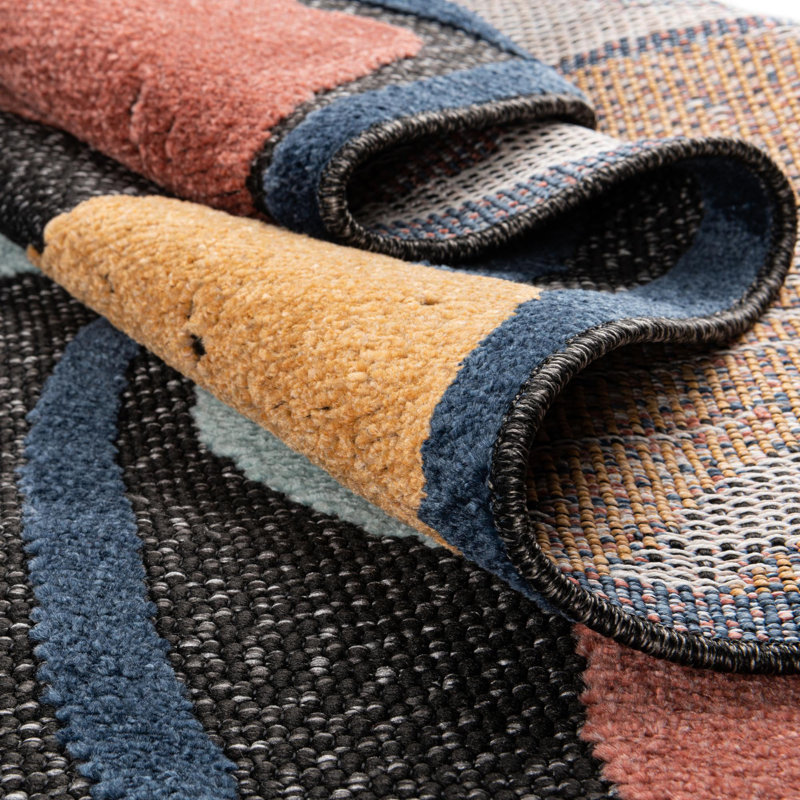 Tapis intérieur / extérieur gris anthracite Mashpee, Tapis de couloir 2 pi x 10 pi