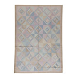 Hand-Knotted High-Quality Blue/Pink/Beige/Ivory Area Rug