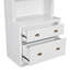 Versatile Tall Bookshelf with LED Lighting and Multiple Storage Options for Home