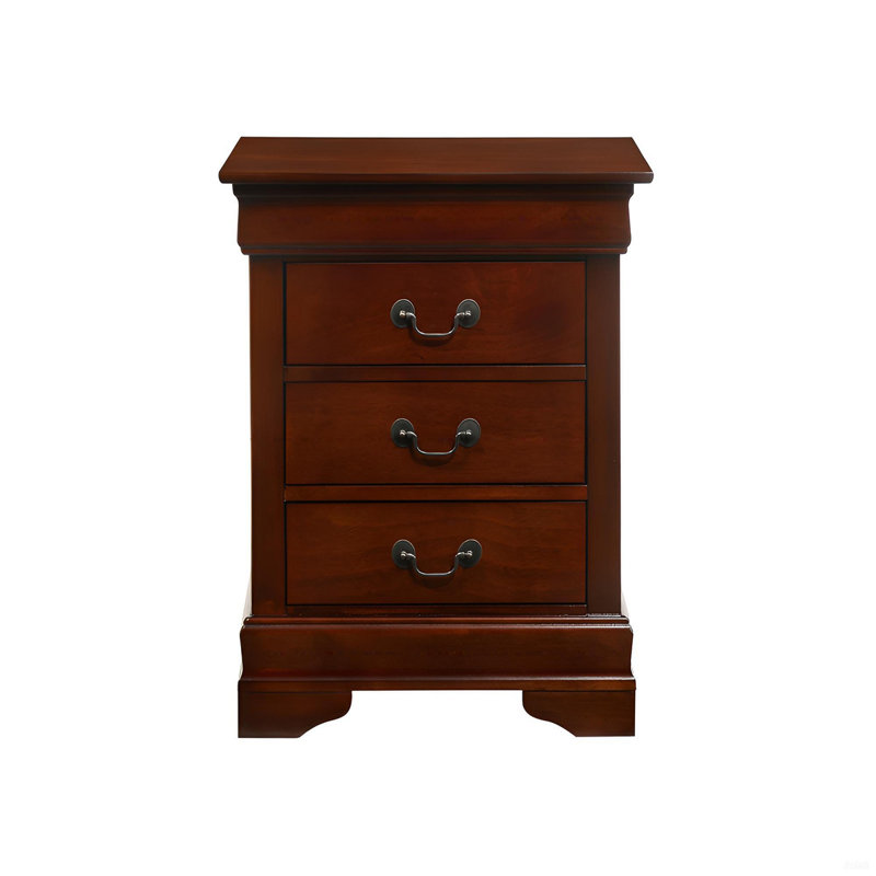 Elegant Wood Nightstand, Cherry